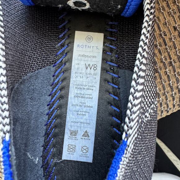 Rothy's The Flat Round Toe Grey Ballet Flat Shoes Size 8 - Picture 8 of 11